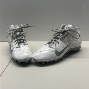 Nike Speed Lax 4 Lacrosse Cleats White Grey - Size Mens 13